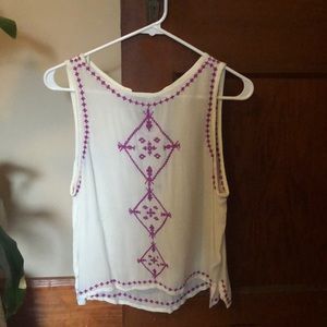 Embroidered Tank Top